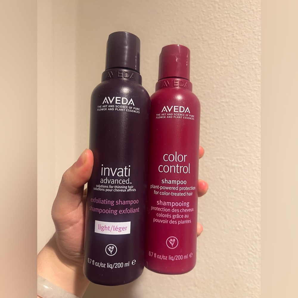 Aveda Color Control Shampoo for Color & Invati Advanced Exfoliating Shampoo Lot
